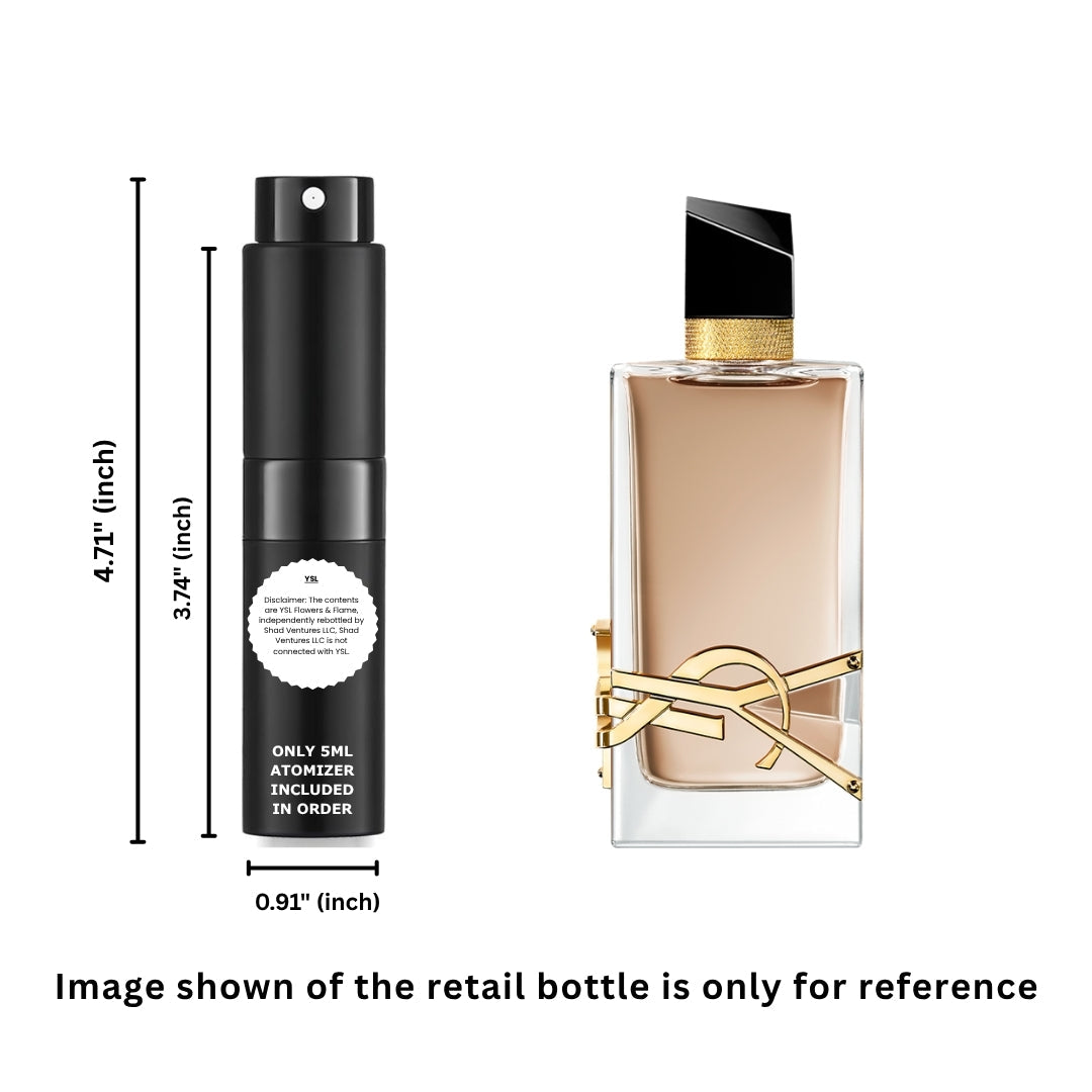 YSL Libre Flowers & Flames Eau de Parfum Florale Women 5ml / 0.17oz | 100% Original Authentic Decanted Perfume Spray