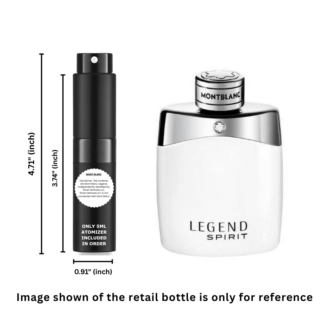 Mont Blanc Legend Spirit Eau de Toilette Men 5ml / 0.17oz | 100% Original Authentic Decanted Perfume Spray