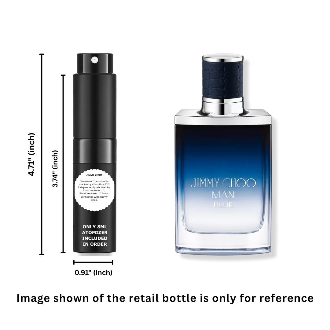 Jimmy Choo Man Blue Eau de Toilette 8ml / 0.27oz – Perfume Vaporizador Decantado 100% Original Auténtico