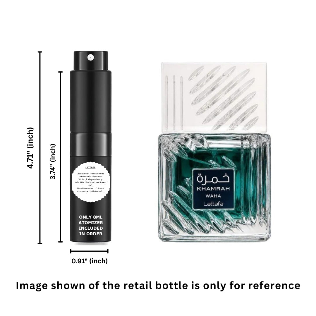 Lattafa Khamrah Waha Eau de Parfum 8ml / 0.27oz – 100% Original Authentic Decanted Perfume Spray