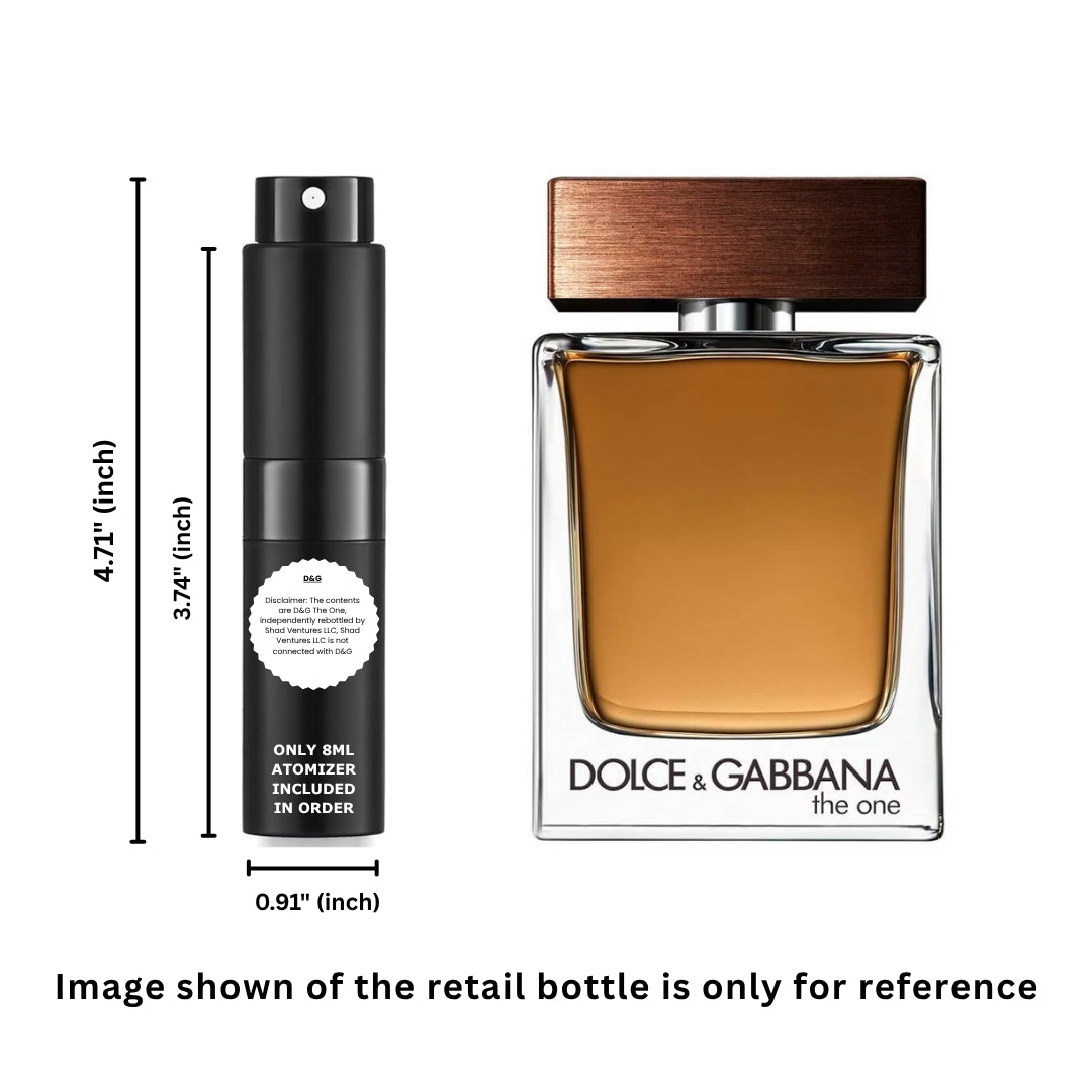 Dolce & Gabbana (D&G) The One Eau de Toilette for Men 8ml / 0.27oz – 100% Original Authentic Decanted Perfume Spray
