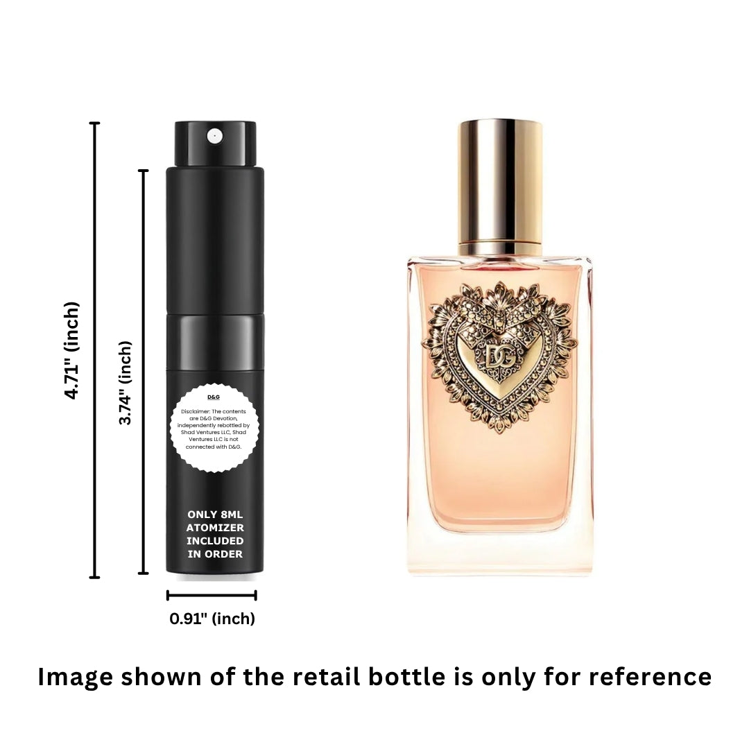 Dolce & Gabbana (D&G) Devotion Women Eau de Parfum 8ml / 0.27oz – 100% Original Authentic Decanted Perfume Spray