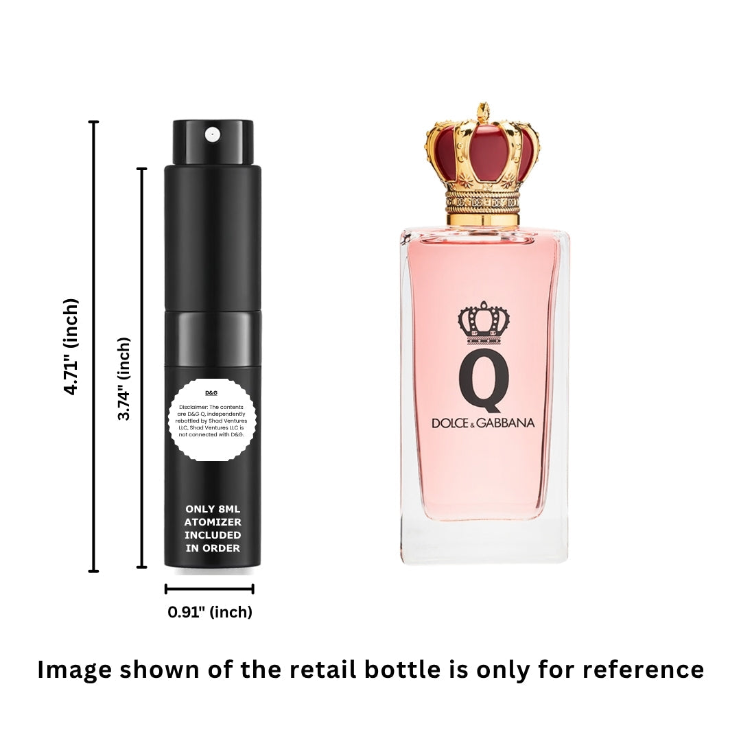 Dolce & Gabbana (D&G) Q Eau de Parfum for Women 8ml / 0.27oz – 100% Original Authentic Decanted Perfume Spray