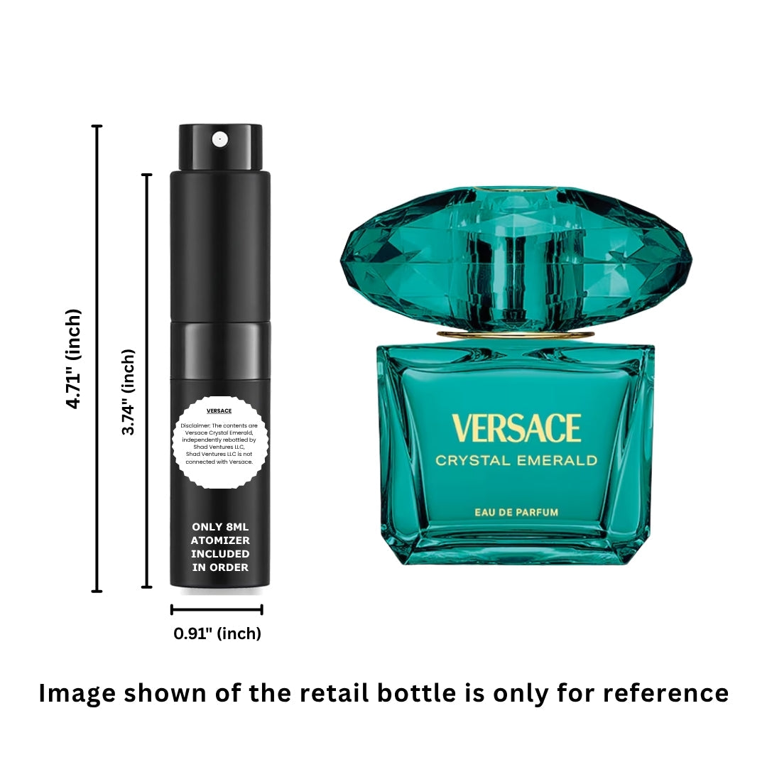 Versace Crystal Emerald Eau de Parfum for Women 8ml / 0.27oz – 100% Original Authentic Decanted Perfume Spray