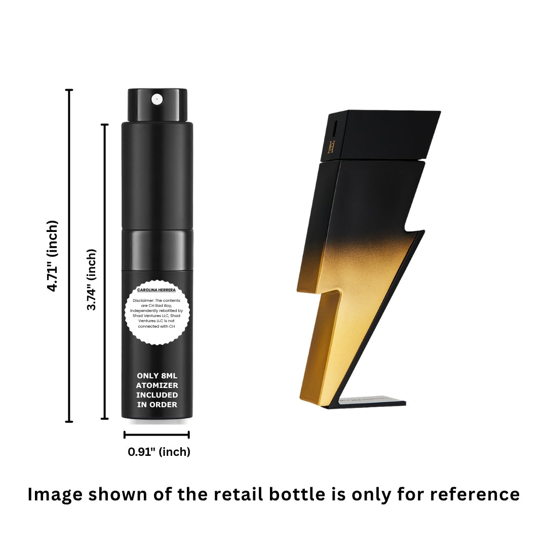 Carolina Herrera Bad Boy Extreme Eau de Parfum 8ml / 0.27oz – 100% Original Authentic Decanted Perfume Spray