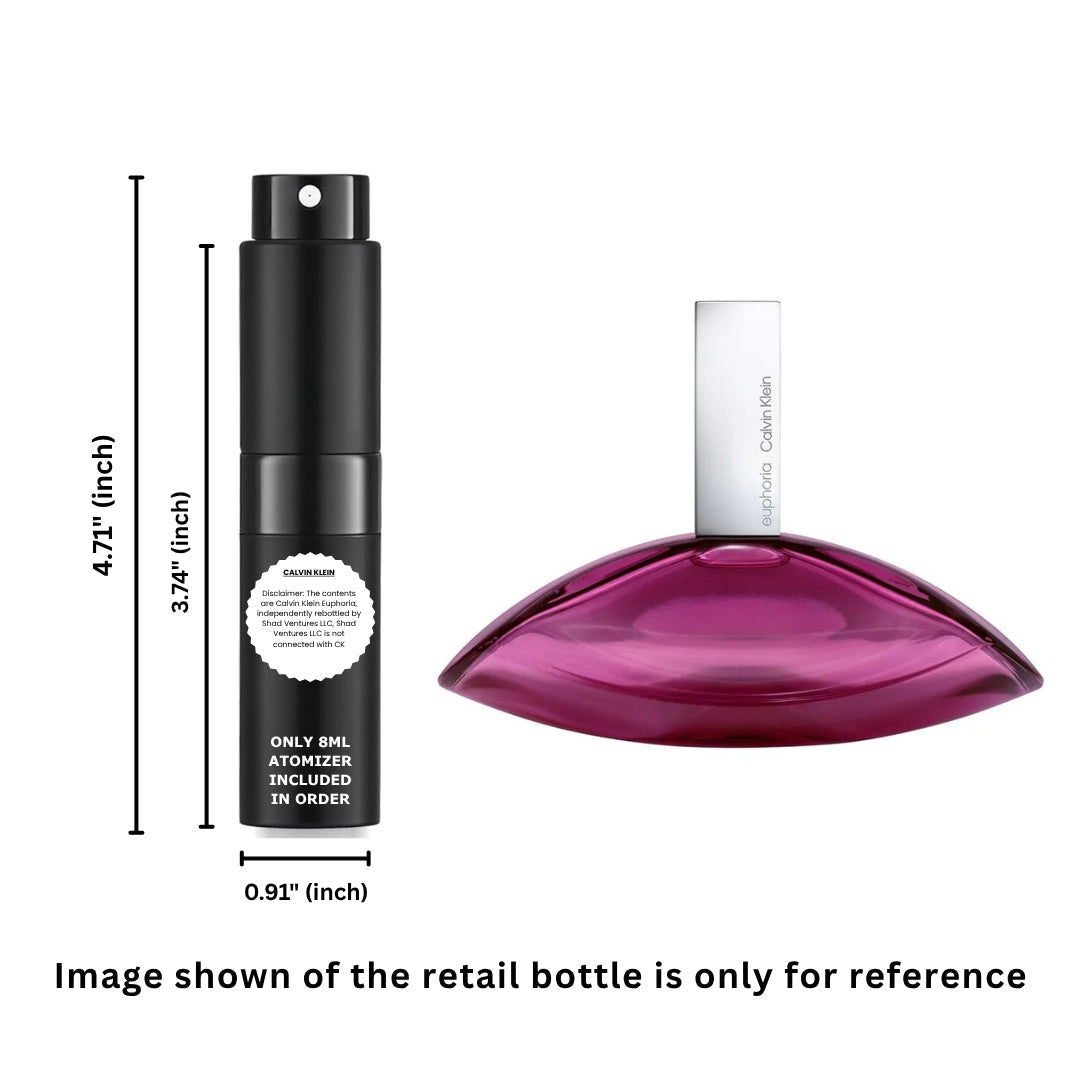 Calvin Klein Euphoria Eau de Parfum Women 8ml / 0.27oz – 100% Original Authentic Decanted Perfume Spray