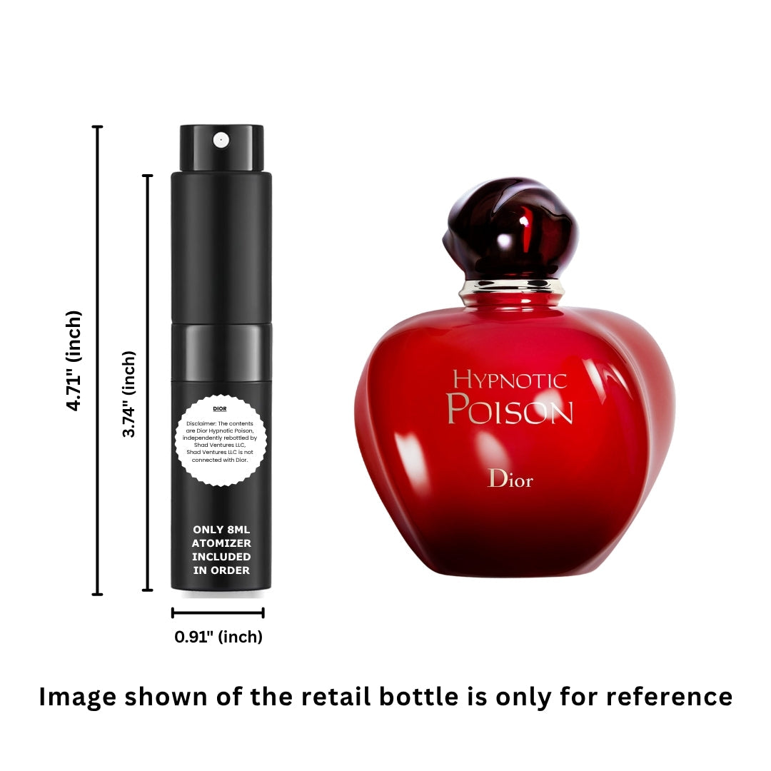 Dior Hypnotic Poison Eau de Toilette for Women 8ml / 0.27oz – 100% Original Authentic Decanted Perfume Spray
