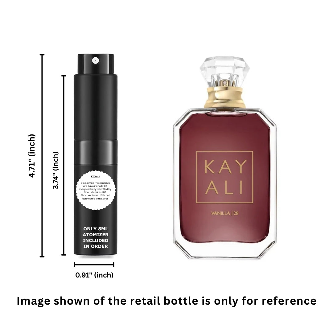 Kayali Vanilla 28 Eau de Parfum 8ml / 0.27oz – 100% Original Authentic Decanted Perfume Spray