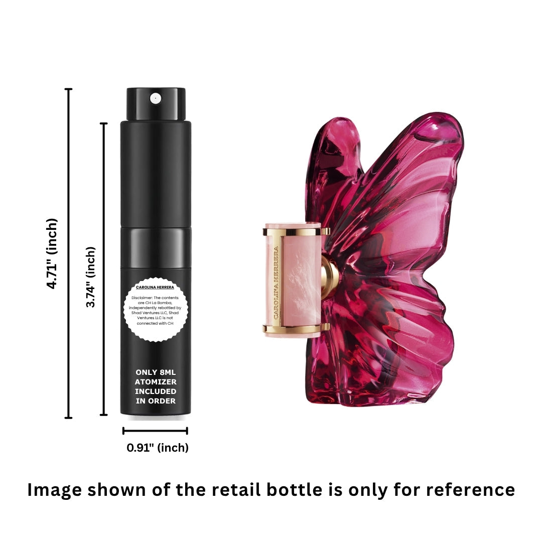 Carolina Herrera La Bomba Eau de Parfum 8ml / 0.27oz – Atomizador de Perfume Decantado 100% Original Auténtico