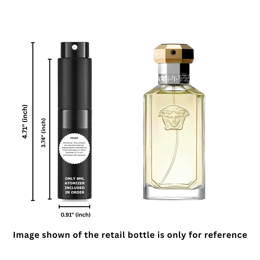 Versace The Dreamer Eau de Toilette Men 8ml / 0.27oz – 100% Original Authentic Decanted Perfume Spray