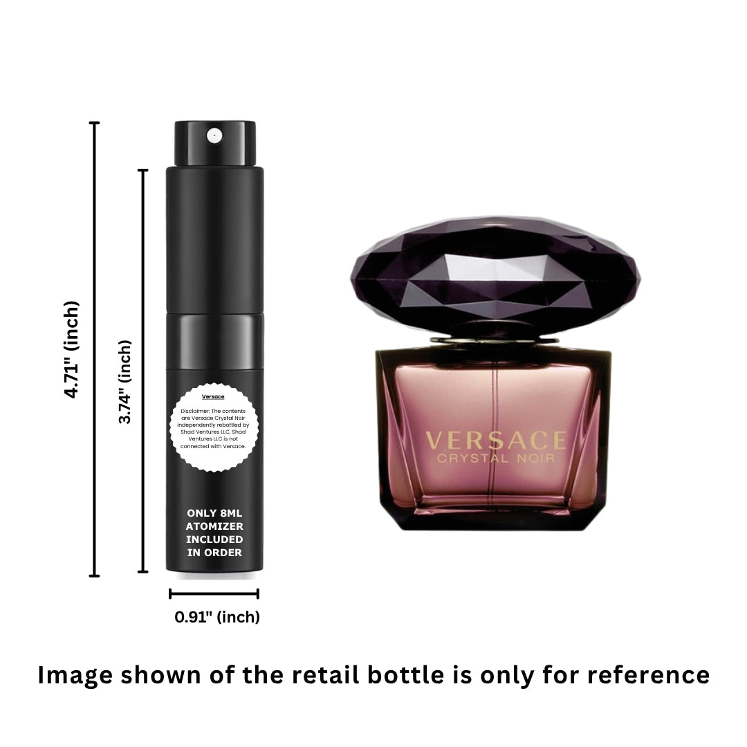 Versace Crystal Noir Eau de Parfum for Women 8ml / 0.27oz – 100% Original Authentic Decanted Perfume Spray