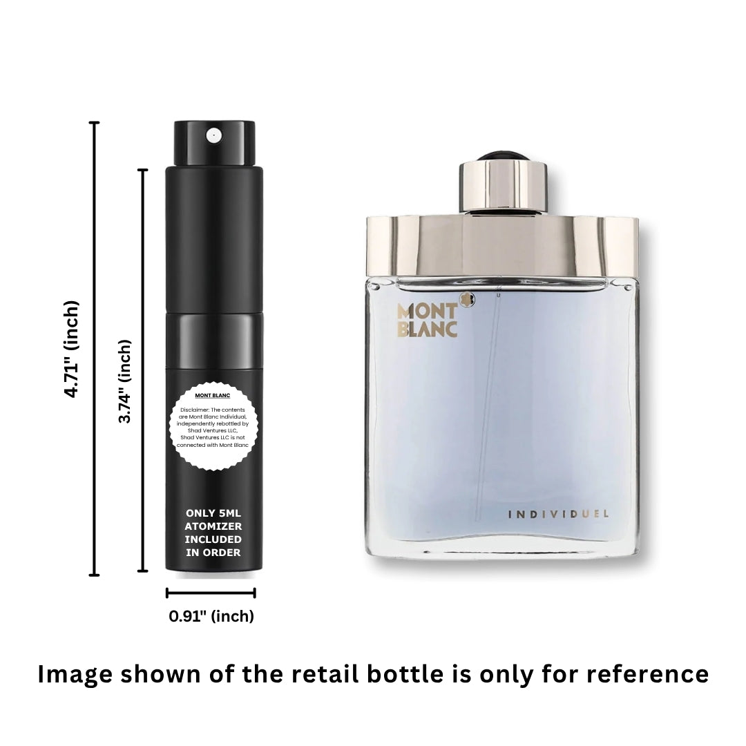 Mont Blanc Individuel Eau de Toilette Men 5ml / 0.17oz | 100% Original Authentic Decanted Perfume Spray