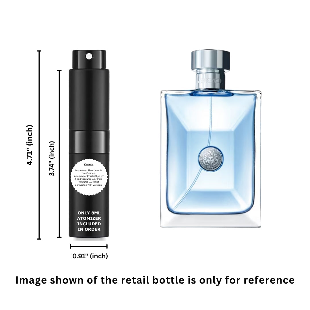 Versace Pour Homme Eau de Toilette 8ml / 0.27oz – 100% Original Authentic Decanted Perfume Spray