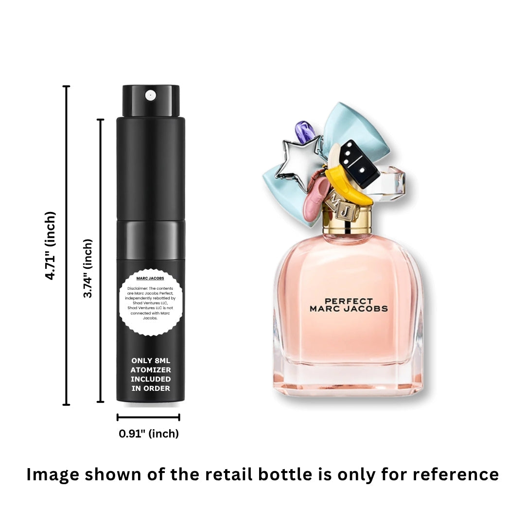 Marc Jacobs Perfect Eau de Parfum para mujer 8ml / 0.27oz – Perfume en atomizador decantado 100% original auténtico