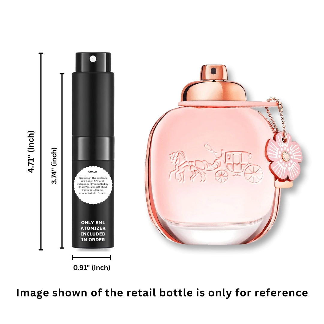 Coach New York Floral Eau de Parfum para mujer 8ml / 0.27oz – Perfume vaporizador decantado 100% original auténtico