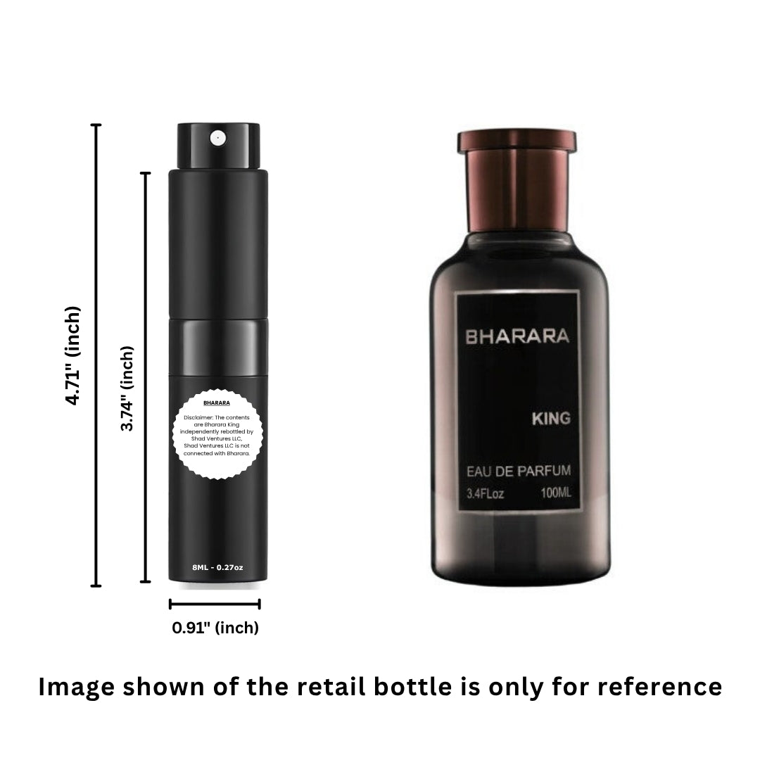 Bharara King Eau de Parfum for Men 8ml / 0.27oz – 100% Original Authentic Decanted Perfume Spray