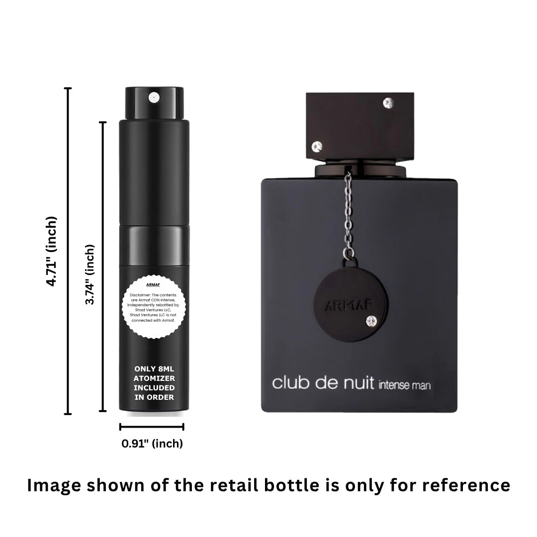 Armaf Club De Nuit Intense Man Eau de Parfum 8ml / 0.27oz – 100% Original Authentic Decanted Perfume Spray
