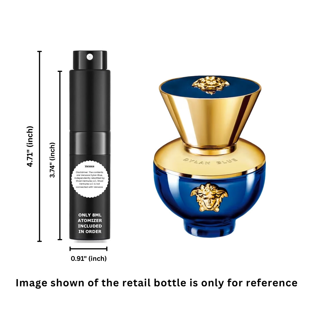 Versace Dylan Blue Pour Femme Eau de Parfum 8ml / 0.27oz – 100% Original Authentic Decanted Perfume Spray