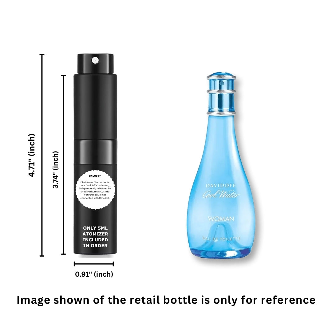 Davidoff Cool Water Eau de Toilette Mujer 5ml / 0.17oz | Perfume Decantado 100% Original Auténtico en Spray