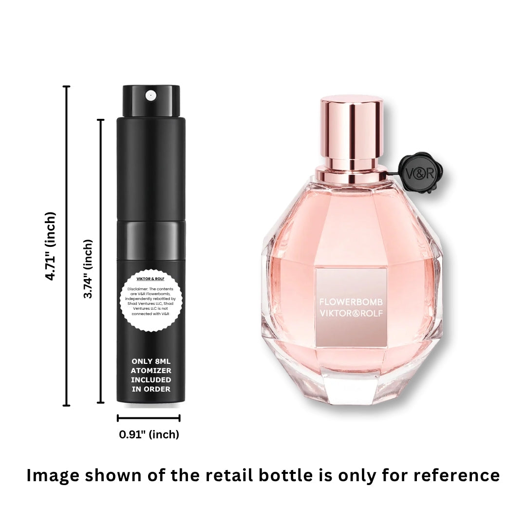 Viktor & Rolf Flowerbomb Eau de Parfum 8ml / 0.27oz – Perfume Vaporizador Decantado 100% Original Auténtico