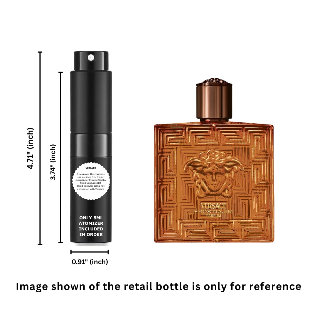 Versace Eros Najim Parfum Men 8ml / 0.27oz – 100% Original Authentic Decanted Perfume Spray