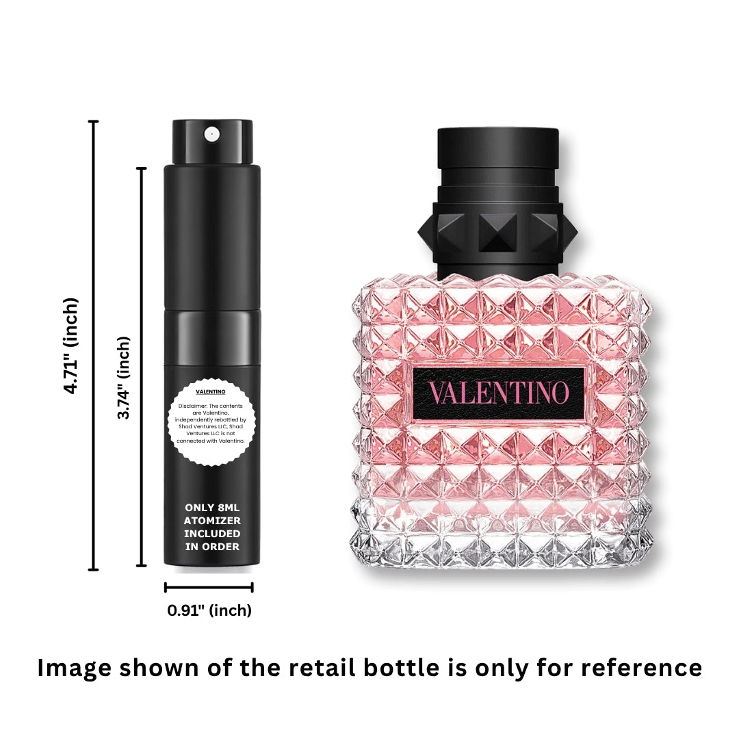 Valentino Donna Born In Roma Eau de Parfum para Mujer 8ml / 0.27oz – Atomizador de Perfume Decantado 100% Original y Auténtico