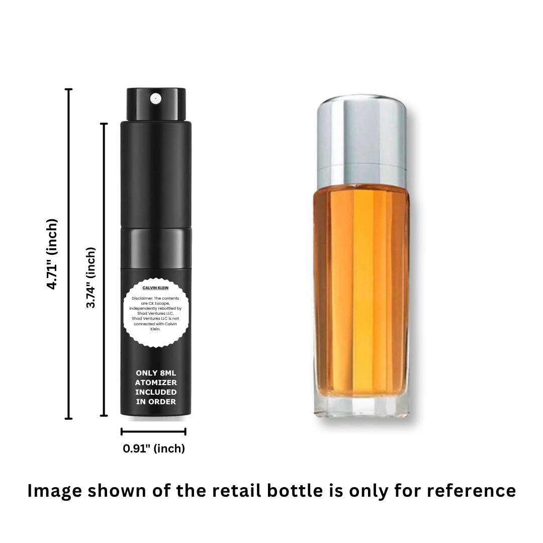 Calvin Klein Escape Eau de Parfum Women 8ml / 0.27oz – 100% Original Authentic Decanted Perfume Spray