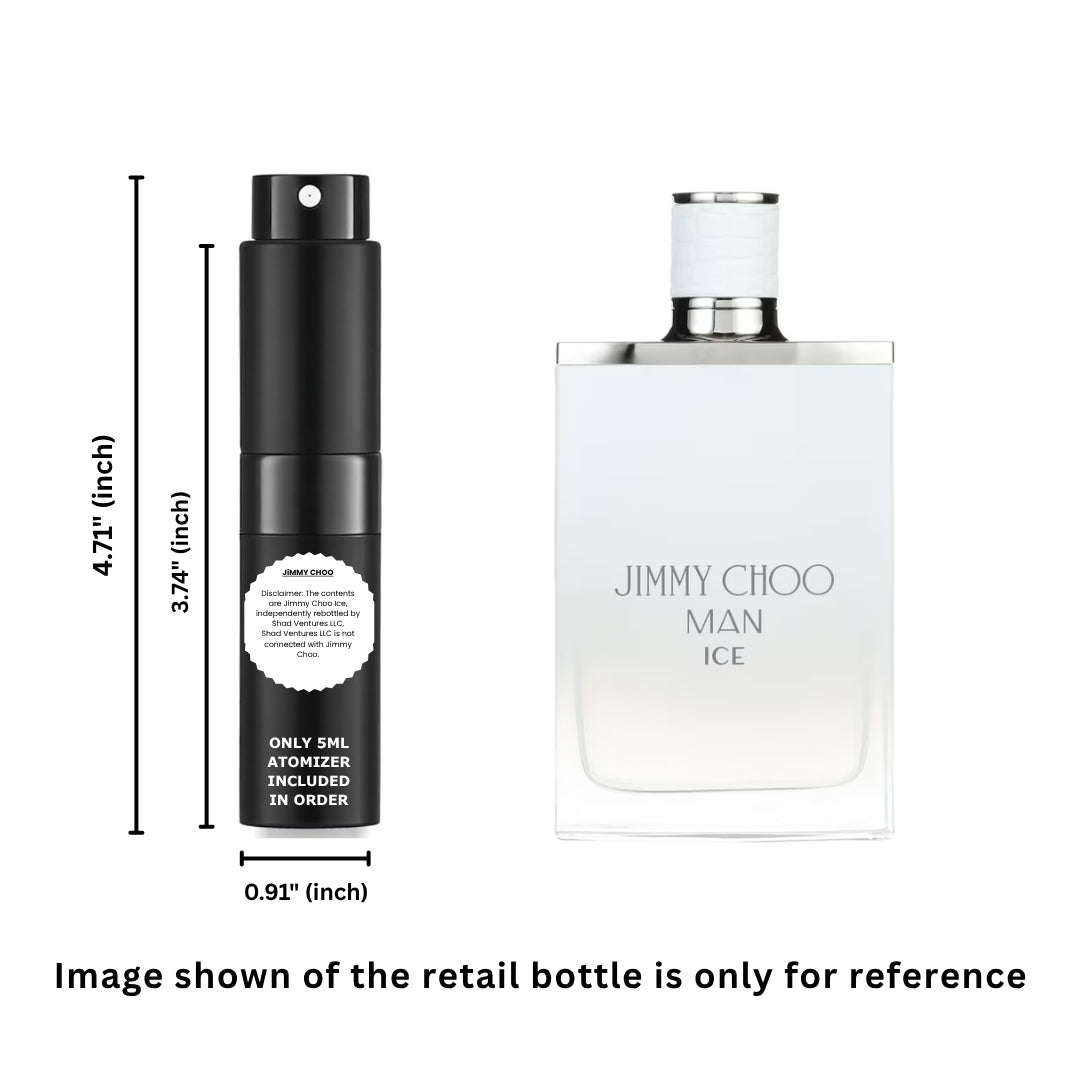 Jimmy Choo Man Ice Eau de Toilette Men 5ml / 0.17oz | 100% Original Authentic Decanted Perfume Spray